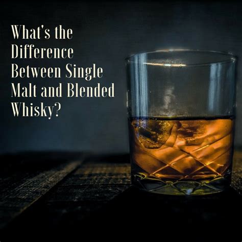 single malt vs whiskey.